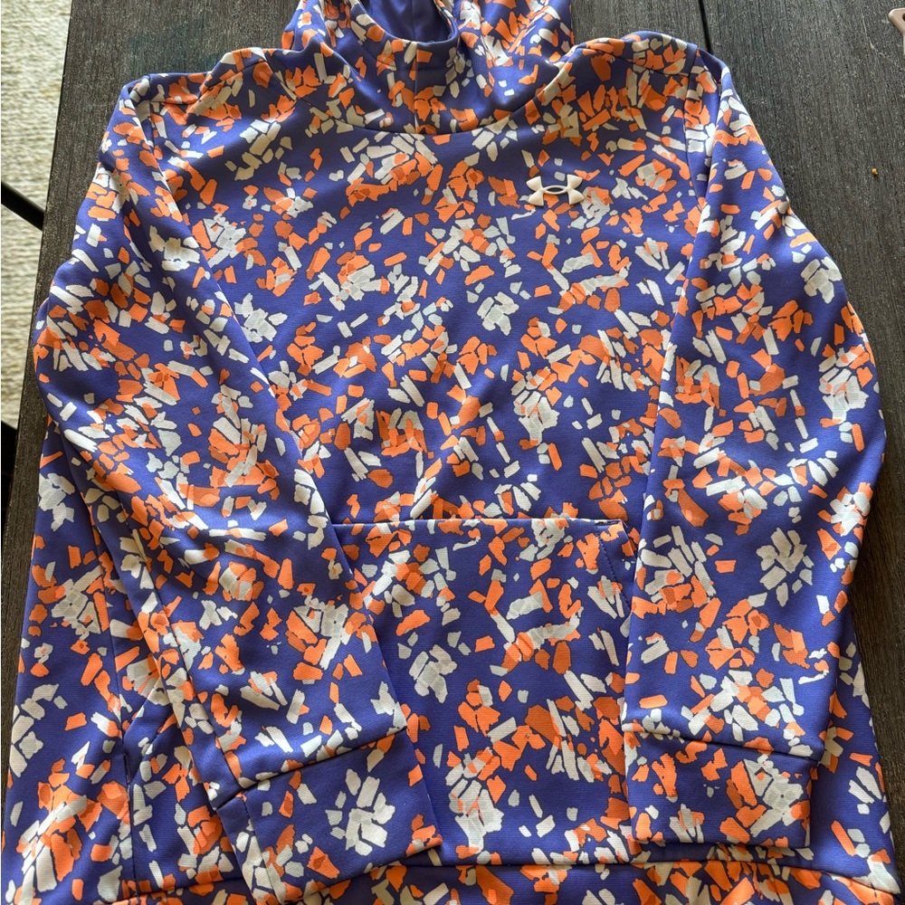 Under Armour Purple and Orange Patterned Hoodie